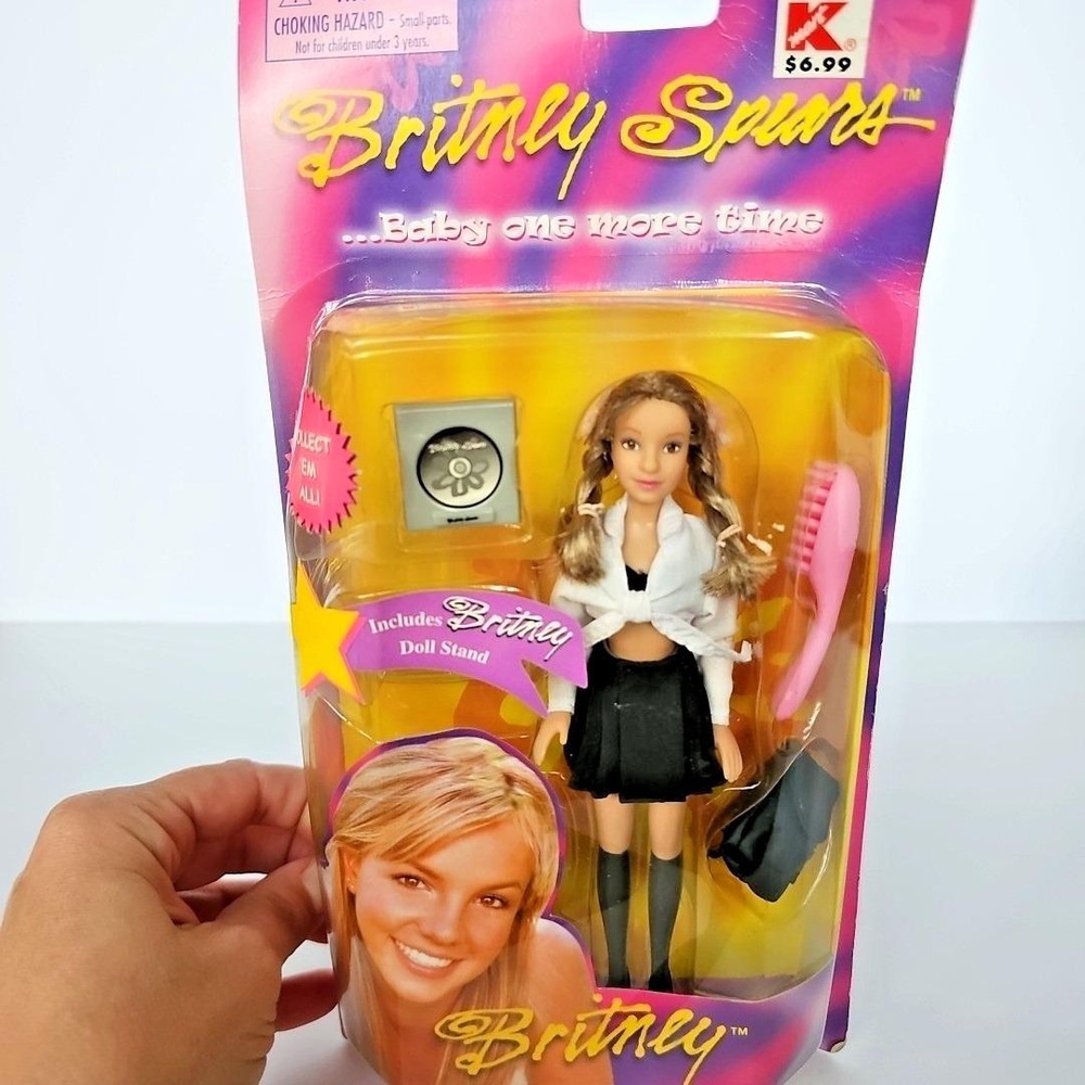 1999 Britney Spears Play Along Baby One More Time Schoolgirl Doll Vintage Y2K